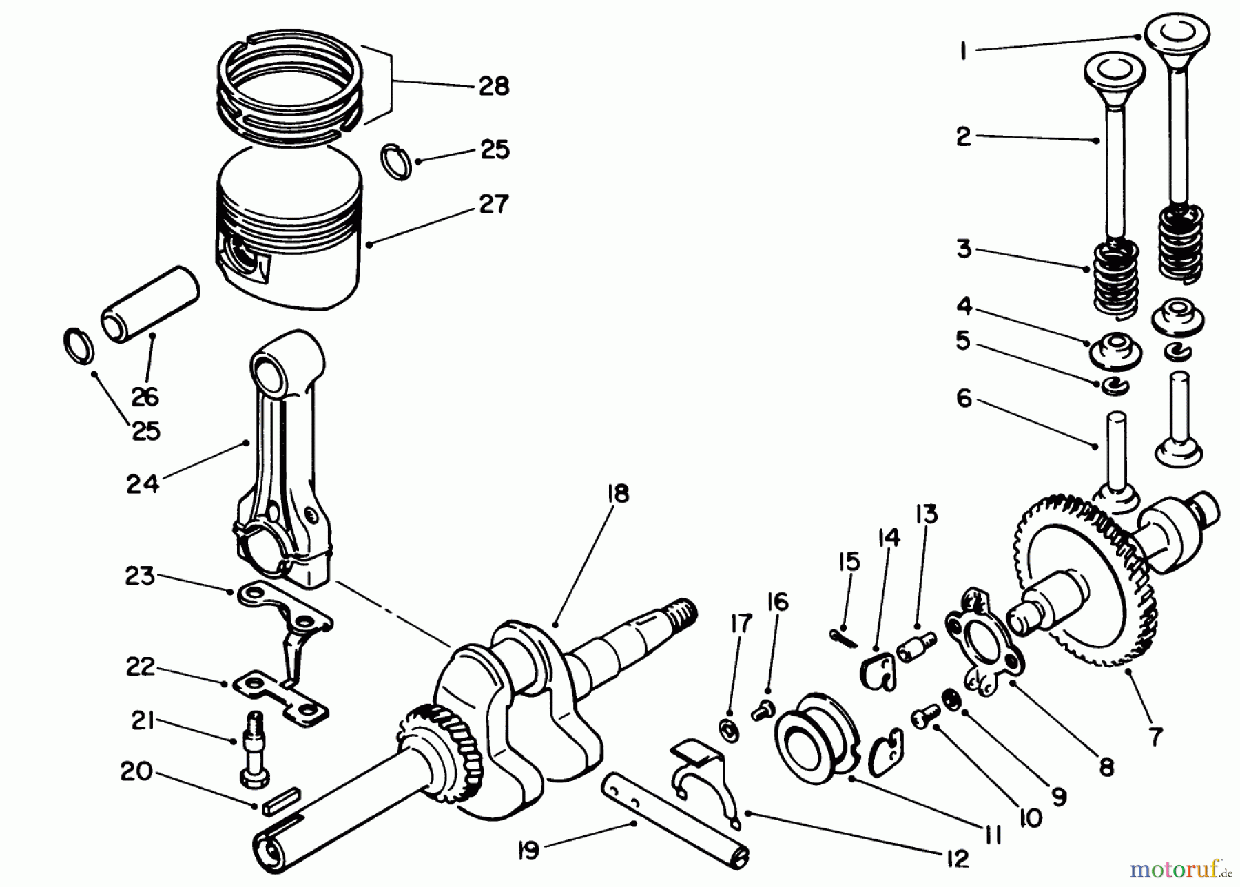  Toro Neu Edgers 58402 - Toro 2 hp Edger, 1984 (4000001-4999999) CRANKSHAFT ASSEMBLY