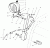 Toro 38555 (1028) - 1028 Power Shift Snowthrower, 1997 (790000001-799999999) Spareparts LIGHT ASSEMBLY