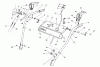Toro 38566 (1132) - 1132 Power Shift Snowthrower, 1990 (0000001-0999999) Spareparts HANDLE ASSEMBLY