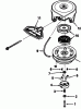 Toro 38573 (828) - 828 Power Shift Snowthrower, 1989 (9000001-9999999) Spareparts REWIND STARTER TECUMSEH NO. 590630