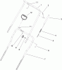 Toro 38582 - Power Clear Snowthrower, 2008 (280000001-280999999) Spareparts HANDLE ASSEMBLY