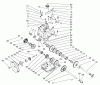 Toro 38591 (1232) - 1232 Power Shift Snowthrower, 1997 (7900001-7999999) Spareparts TRANSMISSION ASSEMBLY NO. 66-8030