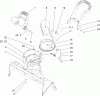 Toro 38602 - Snow Commander Snowthrower, 2005 (250000001-250999999) Spareparts CHUTE ASSEMBLY