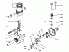 Toro 62005 (T500) - Generator, T500, 1985 (5000001-5999999) Spareparts CRANKSHAFT & CAMSHAFT ASSEMBLY