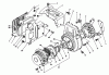 Toro 62005 (T500) - Generator, T500, 1985 (5000001-5999999) Spareparts STARTER-EXHAUST ASSEMBLY