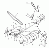 Toro 79360 - 42" Snowthrower, 300 Series Garden Tractors, 1994 (4900001-4999999) Spareparts AUGER ASSEMBLY