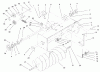 Toro 79360 - 42" Snowthrower, 300 Series Garden Tractors, 2001 (210000001-210999999) Spareparts AUGER AND DRIVE SYSTEM