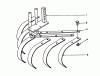 Toro 58070 - 26" Tiller, 1983 (3000001-3999999) Spareparts SPRING TOOTH CULTIVATOR MODEL 59722 (OPTIONAL)