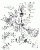 Toro 58235 - 26" Tiller, 1975 (5000001-5999999) Spareparts ENGINE TECUMSEH-MODEL HS50-67089A