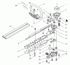 Toro 53040 - 24" Dual Action Hedge Trimmer, 1998 (8900001-8999999) Pièces détachées BLADE AND CASE ASSEMBLY
