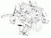 Rasen- und Garten Traktoren 30754 - Toro Groundsmaster 117 Tractor (SN: 8000001 - 8999999) (1988) Spareparts PARKING BRAKE & LIFT FRAME ASSEMBLY