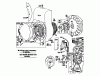 Laubbläser / Laubsauger 62923 - Toro 5 hp Lawn Vacuum (SN: 2000001 - 2999999) (1982) Spareparts REWIND STARTER