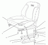 Rasen- und Garten Traktoren 30612TE - Toro Groundsmaster 120 Tractor (SN: 220000001 - 220999999) (2002) Spareparts SEAT ASSEMBLY