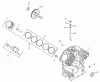 Rasen- und Garten Traktoren 30612TE - Toro Groundsmaster 120 Tractor (SN: 230000001 - 230999999) (2003) Spareparts CRANKCASE ASSEMBLY (KOHLER CH20QS-PS64677)