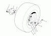 Rasen- und Garten Traktoren 30718 - Toro ProLine 118 (SN: 4900001 - 4999999) (1994) Spareparts FRONT WHEEL ASSEMBLY