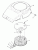 Rasen- und Garten Traktoren Y1-12OE02 - Toro 612-Z Tractor (SN: 1000001 - 1999999) (1991) Spareparts FLYWHEEL AND COVER-612-Z