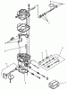 Rasen- und Garten Traktoren Y1-16OE04 - Toro 616-Z Tractor (SN: 2000001 - 2999999) (1992) Spareparts CARBURETOR COMPONENTS ASSEMBLY