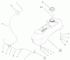 Zerto-Turn Mäher 74178 (Z150) - Toro Z Master Mower, 52" SFS Side Discharge Deck (SN: 220000313 - 220999999) (2002) Spareparts FUEL SYSTEM ASSEMBLY