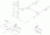 Zerto-Turn Mäher 74237 (Z528) - Toro Z Master Mower, 52" 7-Gauge Side Discharge Deck (SN: 270000001 - 270999999) (2007) Spareparts CASTER AND WHEEL ASSEMBLY
