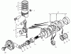 Compact Utility Loaders 22302TE - Toro Dingo 220-D Traction Unit (SN: 990001 - 999999) (1999) Spareparts PISTON AND CRANKSHAFT ASSEMBLY