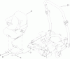 Zerto-Turn Mäher 74267CP (Z580-D) - Toro Z Master Mower, 60" TURBO FORCE Side Discharge Deck (SN: 280000001 - 280999999) (2008) Spareparts SEAT AND ROLL-OVER PROTECTION SYSTEM ASSEMBLY