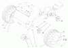 Compact Utility Loaders 22303 - Toro Dingo 320-D Compact Utility Loader (SN: 220000001 - 220999999) (2002) Spareparts WHEEL AND MOTOR ASSEMBLY