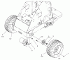 Compact Utility Loaders 22303 - Toro Dingo 320-D Traction Unit (SN: 200000501 - 200999999) (2000) Spareparts WHEEL AND MOTOR ASSEMBLY