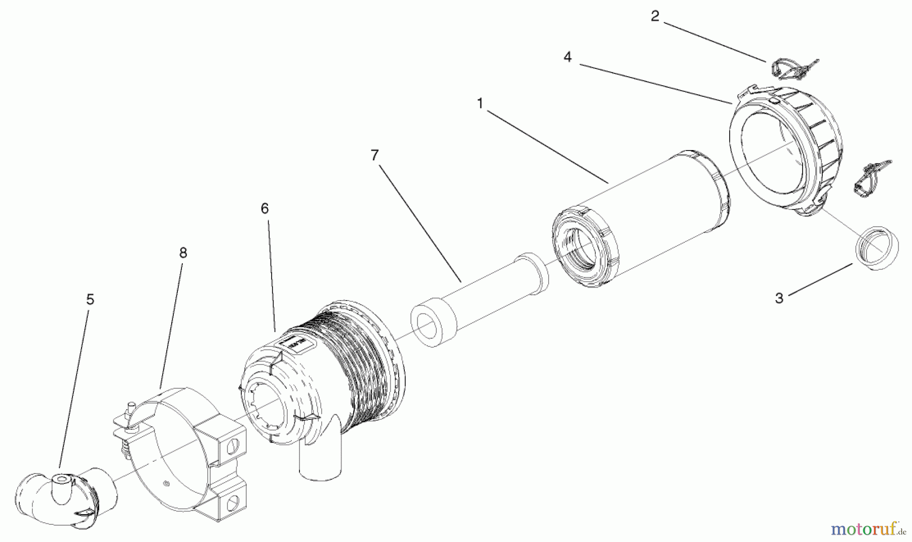 Compact Utility Loaders 22303TE - Toro Dingo 320-D Compact Utility Loader (SN: 210000001 - 210999999) (2001) AIR CLEANER ASSEMBLY NO. 99-3160