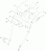 Kehrmaschinen 23740 - Toro Walk-Behind Rotary Power Broom (SN: 314000001 - 314999999) (2014) Spareparts HANDLE ASSEMBLY