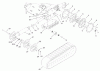 Compact Utility Loaders 22307 - Toro Dingo TX 425 Wide Track Compact Utility Loader (SN: 220000401 - 220999999) (2002) Spareparts TRACK AND TRACTION ASSEMBLY