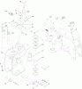 Zubehör 25432 - Toro Heavy Duty Backhoe 125, RT600 Traction Unit (SN: 313000001 - 313999999) (2013) Spareparts PIVOT FRAME ASSEMBLY