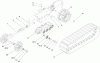 Compact Utility Loaders 22307 - Toro Dingo TX 425 Wide Track Compact Utility Loader (SN: 250000401 - 250999999) (2005) Spareparts TRACK AND TRACTION ASSEMBLY