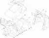 Compact Utility Loaders 22322 - Toro Dingo TX 427 Wide Track Compact Utility Loader (SN: 290000001 - 290999999) (2009) Spareparts HOOD ASSEMBLY