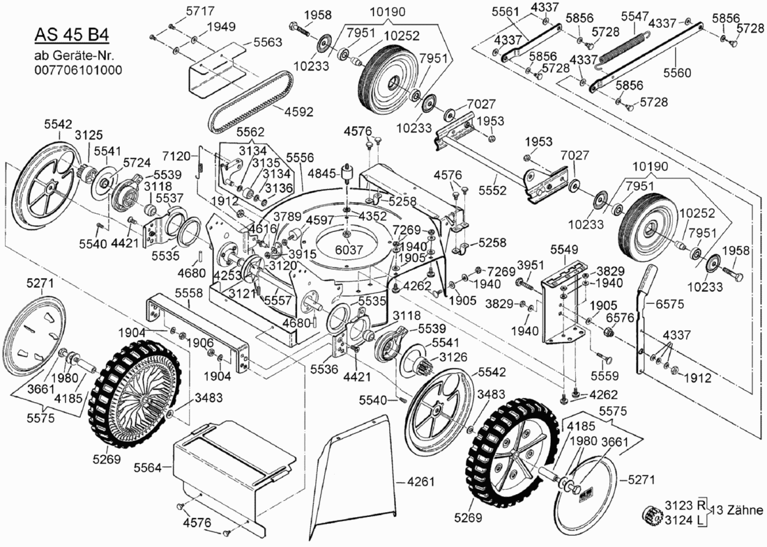 spare parts list